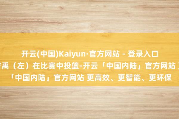 开云(中国)Kaiyun·官方网站 - 登录入口四川丰谷酒业队球员苏若禹（左）在比赛中投篮-开云「中国内陆」官方网站 更高效、更智能、更环保