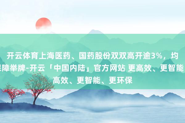 开云体育上海医药、国药股份双双高开逾3%，均获新华保障举牌-开云「中国内陆」官方网站 更高效、更智能、更环保