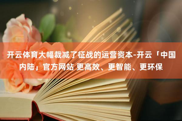 开云体育大幅裁减了征战的运营资本-开云「中国内陆」官方网站 更高效、更智能、更环保