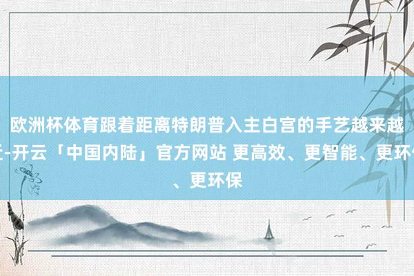 欧洲杯体育跟着距离特朗普入主白宫的手艺越来越近-开云「中国内陆」官方网站 更高效、更智能、更环保