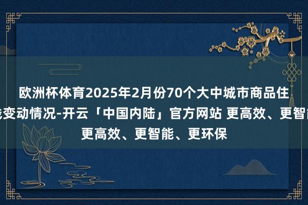 欧洲杯体育2025年2月份70个大中城市商品住宅销售价钱变动情况-开云「中国内陆」官方网站 更高效、更智能、更环保